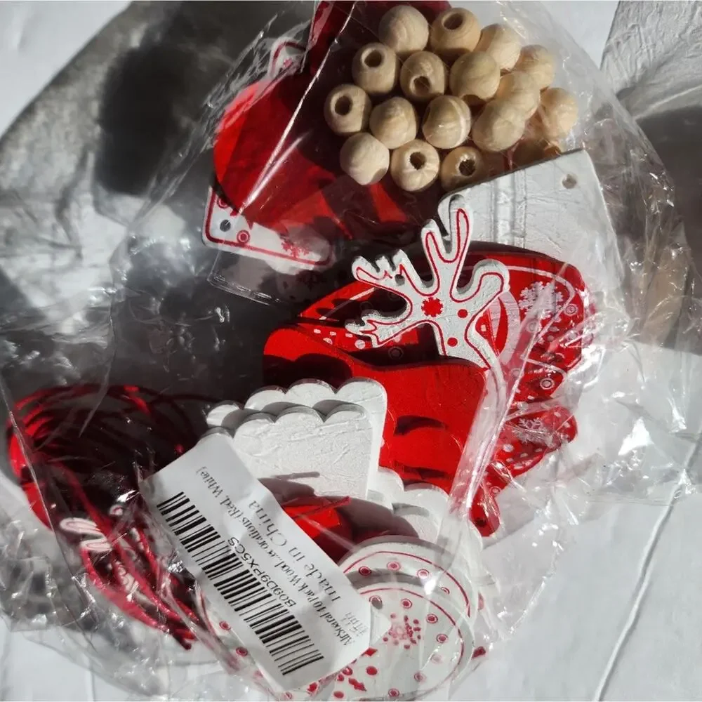 Christmas Decorations‎ Wood Decoration Garlands Bundle / 5 + Table Centerpiece 8